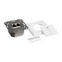 Logilink presa a muro Cat.6 2xRJ45 STP, orizzontale, Signal White