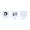 LogiLink Patch panel Cat.6A 24 porte UTP, 1U, IDC 90°