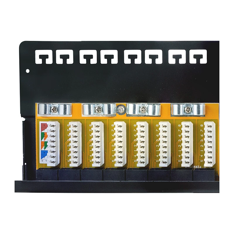 LogiLink Patch panel Cat.6A 24 porte UTP, 1U, IDC 90°