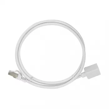 Logilink prolunga patch cable Cat.6A S/FTP Premium - bianco, 5m (connettore maschio RJ45 a connettore femmina)