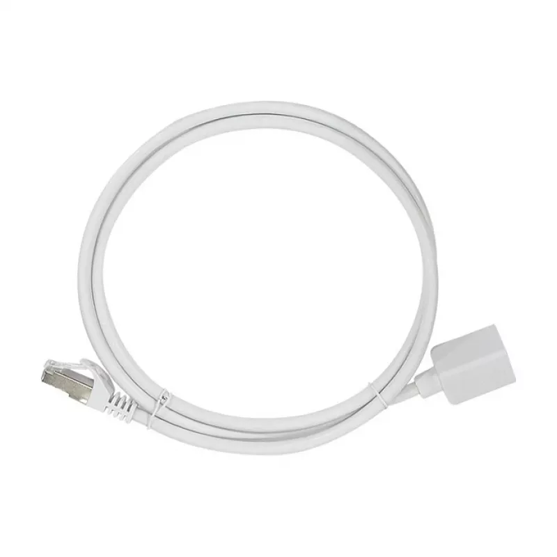 Logilink prolunga patch cable Cat.6A S/FTP Premium - bianco, 5m (connettore maschio RJ45 a connettore femmina)