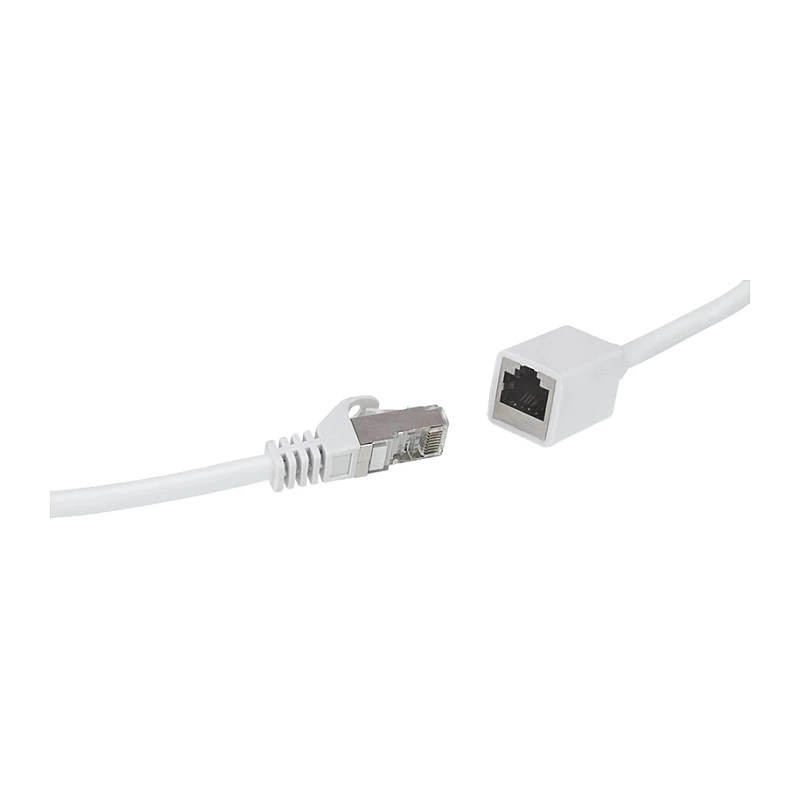 Logilink prolunga patch cable Cat.6A S/FTP Premium - bianco, 5m (connettore maschio RJ45 a connettore femmina)
