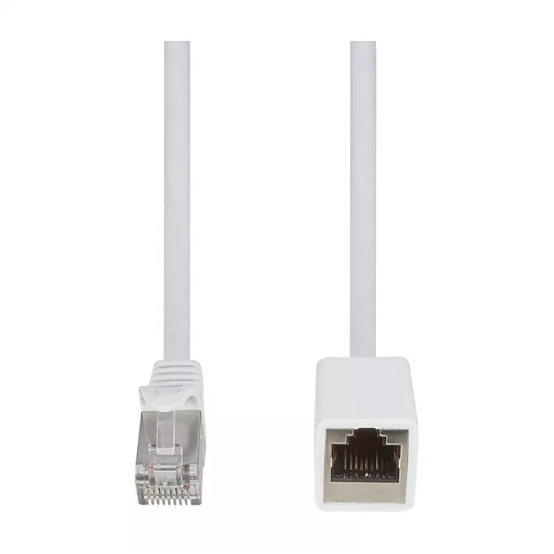 Logilink prolunga patch cable Cat.6A S/FTP Premium - bianco, 5m (connettore maschio RJ45 a connettore femmina)