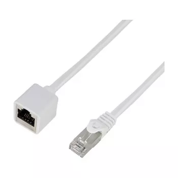 Logilink prolunga patch cable Cat.6A S/FTP Premium - bianco, 5m (connettore maschio RJ45 a connettore femmina)