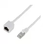 Logilink prolunga patch cable Cat.6A S/FTP Premium - bianco, 5m (connettore maschio RJ45 a connettore femmina)