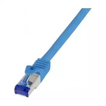 LogiLink cavo patch Cat.6A S/FTP Ultraflex, certificato GHMT, blu, 0,5 m