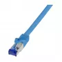 LOGILINK cavo patch Cat.6A S/FTP Ultraflex, certificato GHMT, blu, 5,0 m