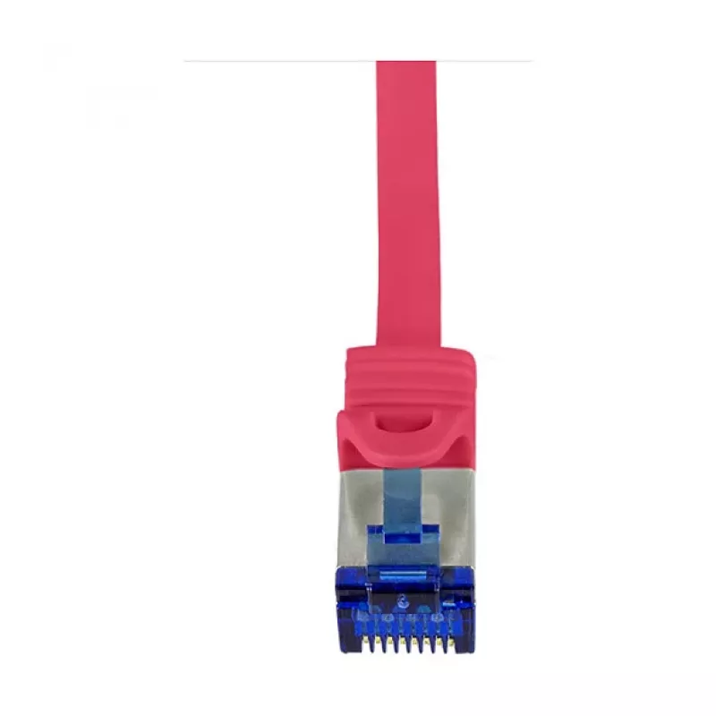 LogiLink Cavo patch Cat.6A S/FTP Ultraflex, certificato GHMT, rosso, 0,25 m