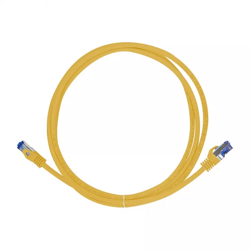 LogiLink Cavo patch Cat.6A S/FTP Ultraflex, certificato GHMT, giallo, 0,25 m