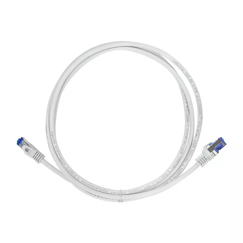 LogiLink Cavo patch Cat.6A S/FTP Ultraflex, Grigio, 1,0 m, certificato GHMT