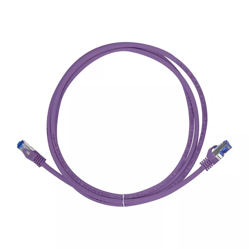 LogiLink Cavo patch Cat.6A S/FTP Ultraflex, viola, 0,25 m, certificato GHMT