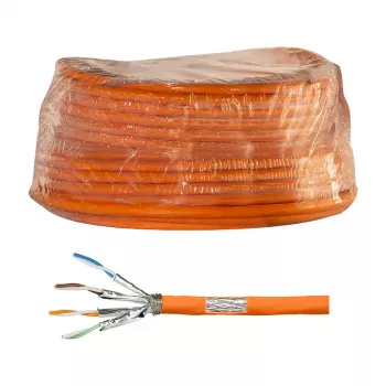 LogiLink cavo da installazione Cat.7 1000 MHz 23 AWG S/FTP 50m, arancione
