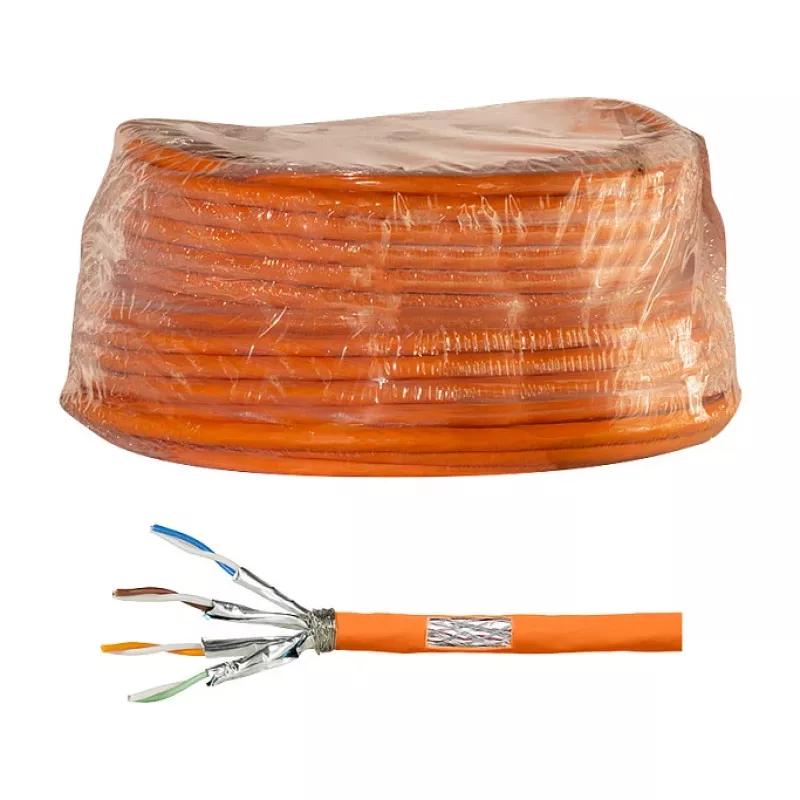 LogiLink cavo da installazione Cat.7 1000 MHz 23 AWG S/FTP 50m, arancione