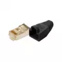 LogiLink connettore modulare RJ45 Cat5e, schermato (8P8C), nero – confezione da 100 pezzi