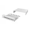 Logilink Consolidation Point Box 8 porte, montaggio a parete/da tavolo/guida DIN, grigio
