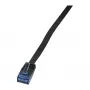 LOGILINK CP0137B Cavo flat Cat.5e U/UTP patch, RJ45, nero, 5,0 m