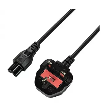Logilink CP120 cavo di alimentazione, BS 1363 (UK) a IEC C5, nero, 1,8 m