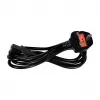 Logilink CP121 cavo di alimentazione - BS 1363 (UK) a IEC C13, 1,8 m, nero