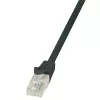 Cavo patch LogiLink CP2023U EconLine Cat6 U/UTP RJ45 - 0,5 m, nero, con protezione snap-on