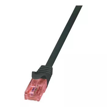 LogiLink CQ2013U Cavo patch CAT 6 U/UTP, 0,25 m, nero, LSZH, snagless