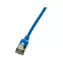 LogiLink CQ9066S Cavo di rete slim Cat6a U/FTP (STP) 3 m blu