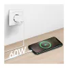 LogiLink CU0320 cavo USB 2.0 Type-C, USB-A a USB-C, 480 Mbps, 60W, nylon intrecciato, bianco, 0,5 m