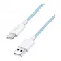 LogiLink CU0329 Cavo USB 2.0 Type-C, A/M su C/M, 480 Mbps, 60W, nylon, blu, 0,5 m