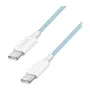 LogiLink CU0350 cavo USB 2.0 Type-C a Type-C, 1 m, nylon intrecciato, blu, 60W Power Delivery, 480 Mbps