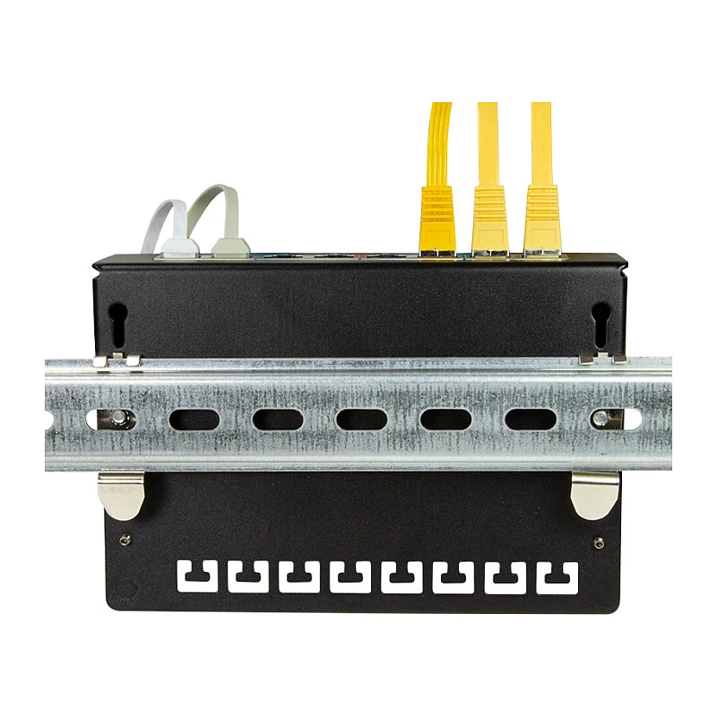 LogiLink Supporti di montaggio per guida DIN, acciaio inox, 2 pezzi