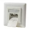 LogiLink DSIT presa RJ45 da incasso Cat. 6a schermata a 2 porte avorio