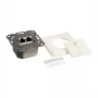 LogiLink DSIT presa RJ45 da incasso Cat. 6a schermata a 2 porte avorio