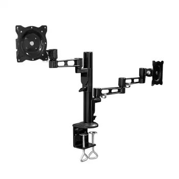 LOGILINK supporto doppio monitor 13-26 pollici, alluminio, nero