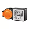 LogiLink Misuratore del costo energetico per esterni, display LCD, nero/arancione