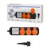 LogiLink Misuratore del costo energetico per esterni con 3 prese