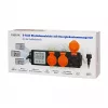 LogiLink Misuratore del costo energetico per esterni con 3 prese