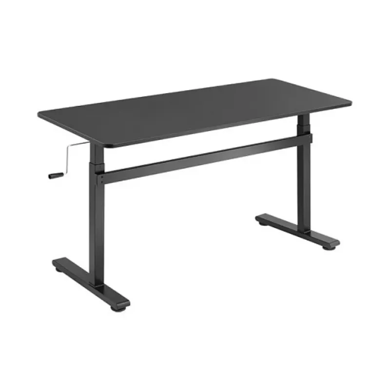 LogiLink EO0027 scrivania regolabile in altezza con piano, 140 × 60 cm, nero