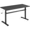 LogiLink EO0027 scrivania regolabile in altezza con piano, 140 × 60 cm, nero