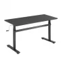 LogiLink EO0027 scrivania regolabile in altezza con piano, 140 × 60 cm, nero