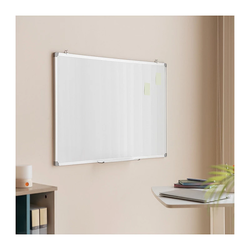 LogiLink EO0058 Lavagna magnetica 90x60 cm, acciaio verniciato, montaggio a parete
