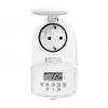 LOGILINK ET0008 Timer digitale da esterno - IP44, 10 programmi ON/OFF, 16A/3680W, Schuko (tipo F), nero/grigio