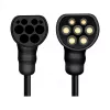 LogiLink EVC0128 cavo a spirale Type 2 per ricarica auto elettrica, 11kW, 3 fasi, 20A, 5m, nero con custodia