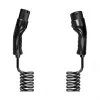 LogiLink EVC0128 cavo a spirale Type 2 per ricarica auto elettrica, 11kW, 3 fasi, 20A, 5m, nero con custodia