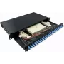 LogiLink F24LC2B patch panel in fibra ottica LC Duplex a 24 porte 1U montaggio a rack 19 pollici nero