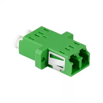 LogiLink FA02LC6 adattatore fibra ottica LC duplex – montaggio a flangia, verde (confezione da 12)