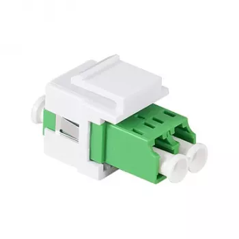 LogiLink FA03LC5 adattatore in fibra ottica LC duplex, senza flangia, verde – 12 pezzi