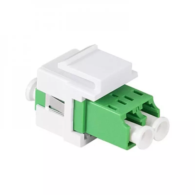 LogiLink FA03LC5 adattatore in fibra ottica LC duplex, senza flangia, verde – 12 pezzi
