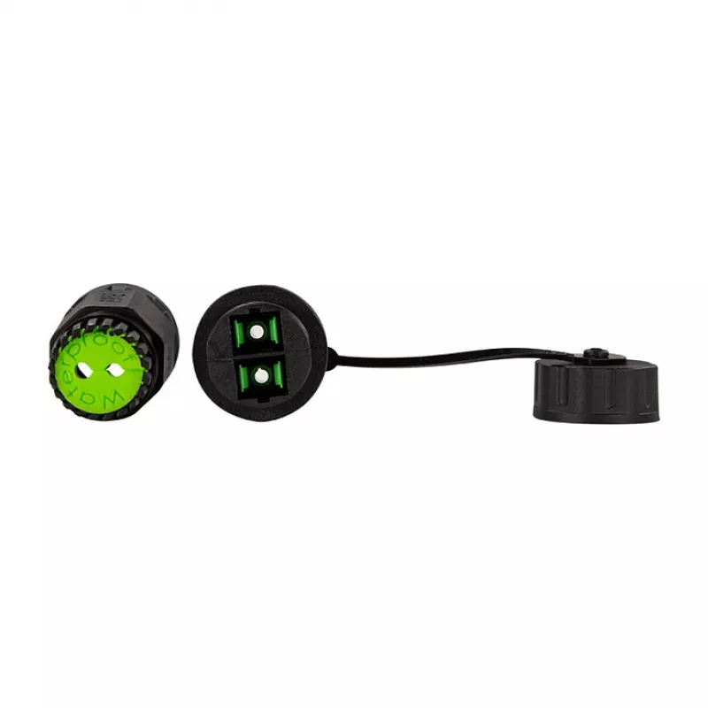 LOGILINK FA05SD2 Connettore SC duplex in fibra ottica per esterni con pressacavo e tappo parapolvere