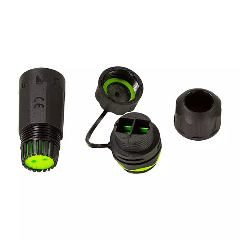LOGILINK FA05SD2 Connettore SC duplex in fibra ottica per esterni con pressacavo e tappo parapolvere