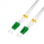 LogiLink FC0LC05 cavo patch in fibra ottica OS2 simplex, LC/APC a LC/APC, 5m, bianco