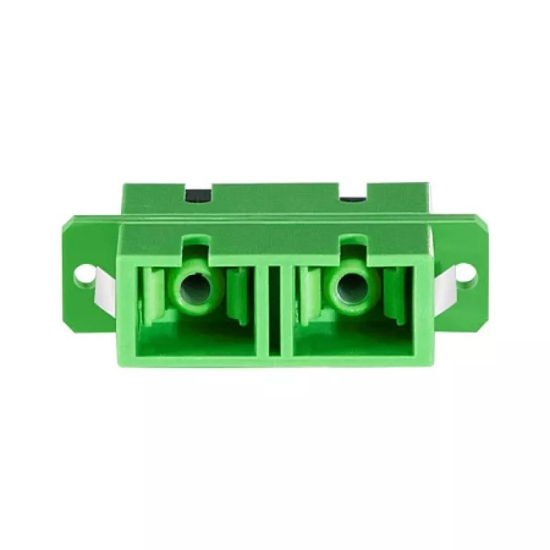 LogiLink Adattatore in fibra SC duplex, 12 pezzi, con flangia, verde